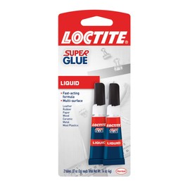 Loctite Super Glue Liquid 2 Gram Squeeze Tube, 2 Pack (1363131)