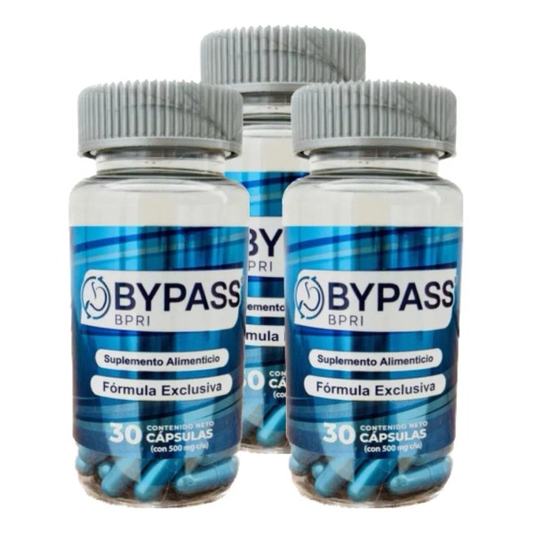BPI Sports Bypass Azul  30 Capsulas 3 Pz Inhibidor De Apetito