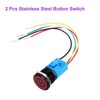 DMiotech 2 Pcs 22mm / 7/8" Push Button Switch, IP66