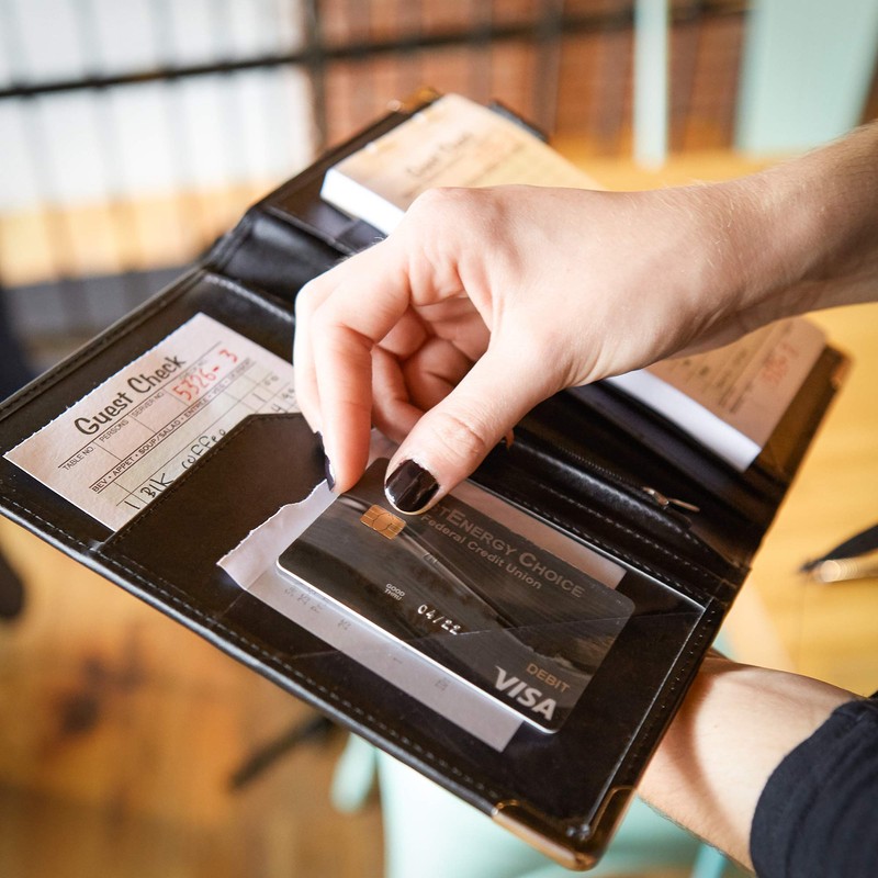 Brinero Professional Server Books for Waitress,Grain Pattern, Better Zipper Pocket,