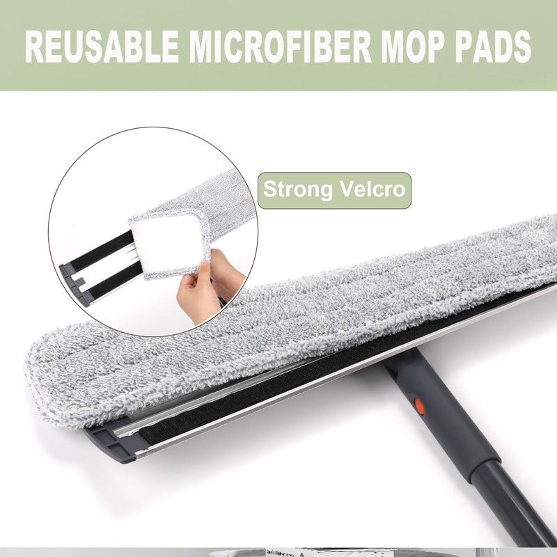 Microfiber Mop 18 in Large Flat Mops for Floor Cleaning