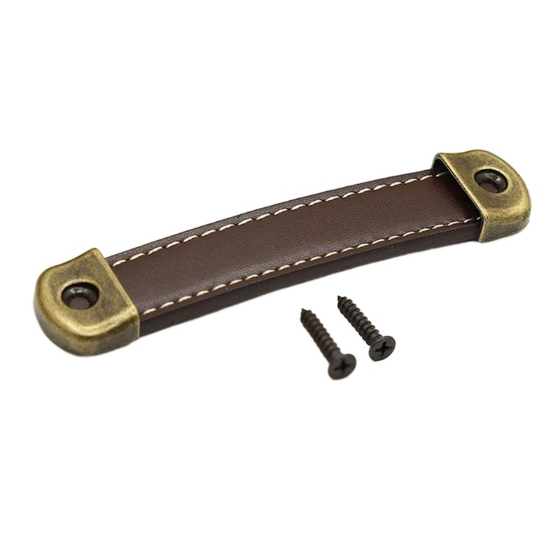 Dickly PU Leather Luggage Handle Handle Replace Cabinet Pulls, Brown