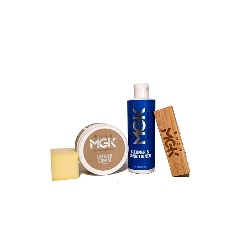 Shoe MGK Leather Care Kit - Conditioner Cream, Shoe Cleaner,