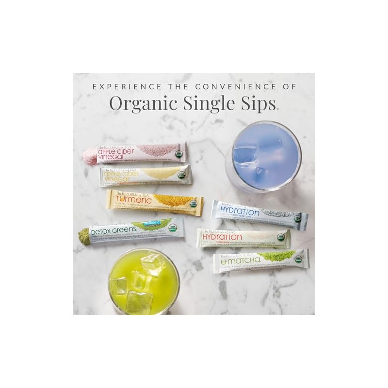 REPÚBLICA DEL TÉ orgánico Macha Sips Té, 14 CT