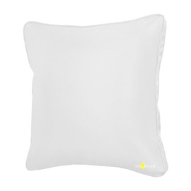 Oceansouth Boat Deck Pillow/Outdoor Waterproof Throw Pillow (White, 18" x 18")