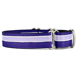If It Barks 1" Martingale Collar for Dogs, Adjustable Nylon, USA Made, Large, Grape Crush