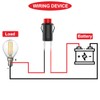 MKBKLLJY Momentary Red Mini Push Button Switch AC 250V/1.5A 125V/3A