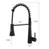 Modern Single Handle Kitchen Sink Faucet with Pull Out Sprayer