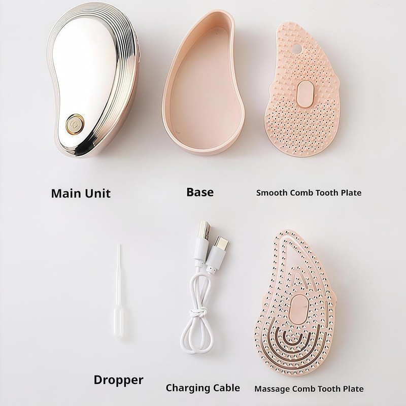 Vibrating Hair Steam Brush Electric Scalp Stimulator Comb