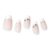 Dashing Diva Magic Press French Chaplet Nail Tips, White, 1