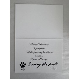 Sammy "The Bull" Gravano Signed Christmas Card    THE MAFIA   JSA COA