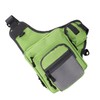 Polyester Multifunctional Fishing Tackle Crossbody Bag with Adjustable Shoulder Straps(Green