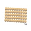 OHPHCALL 50PC Wooden Blank Dice Set Unfinished Wooden Cubes for