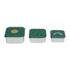 LÄSSIG Children's Snack Box Set of 3 Stainless Steel Lunch