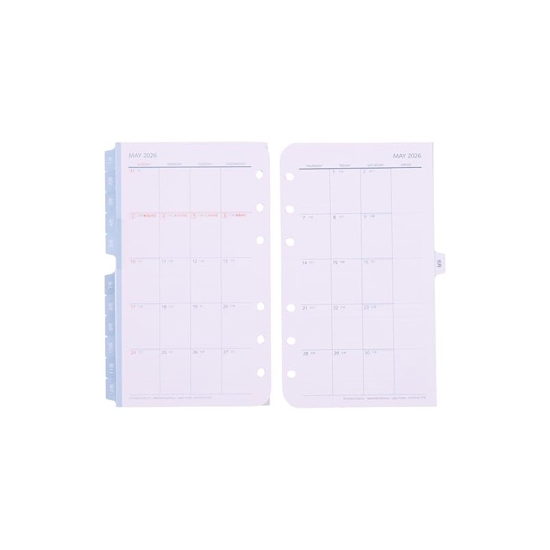 Franklin Planner Original Monthly View Calendar, 12-Month Edition, Starts on
