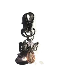 Crystal ANGEL (pink) charm bag clip remembrance themed gift, guardian angel present, in memory angels gift, Xmas stocking filler favors