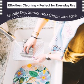 Double-Sided Microfiber Washcloths Waffle Weave – 12x12 Inch, Super Absorbent, Lint-Free, Fast Drying Kitchen Towels for Cleaning, Washing Dishes, Cars & More, Durable & Soft, Pinner Grey- Grey/White