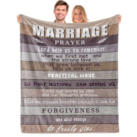 Wyhcxl Wyhcxl Wedding Gifts for Couples 2025, Bridal Shower Gifts, Bridal Shower Gifts for Bride, Bridal Shower Wedding Gifts, Wedding Gifts for Newlyweds, Marriage Prayer Wedding Gifts 60" x 50" Blankets