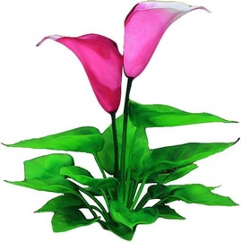 Dwuww Flower Aquarium Decoration Artificial Aquatic Plant Waterweed Craft Silk Plastic Plants,Artificial Fish Tank Decorations,Used for Household and Office Simulation Hydroponic,Aquarium Accessories