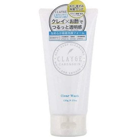 CLAYGE Clear Wash, Facial Cleanser, Foam, Clay, Single Item, 4.2 oz (120 g) (x 1)