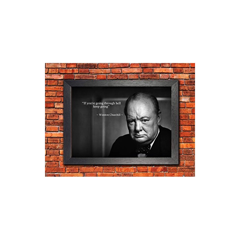 Winston #5 A3 Unframed Churchill British Statesman Poster Motivation Inspiration