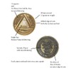 MYRECOVERYSTORE AA Coin with Roman Numeral Alcoholics Anonymous (1-60 Years)