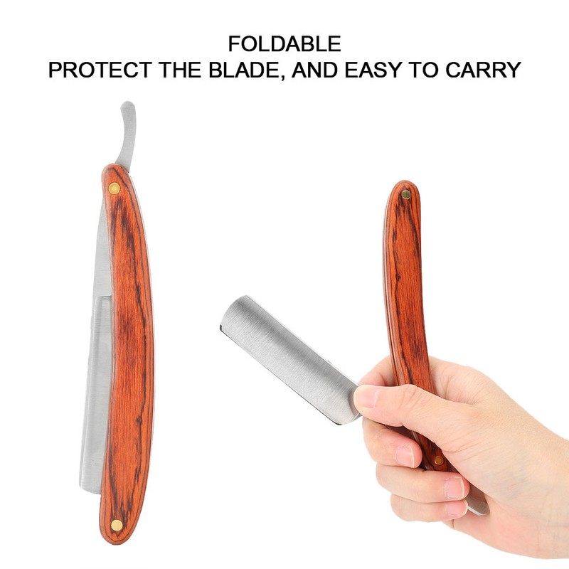 Antique Barber Razor Holder WoodenHandle Straight Edge Beard Shaving Hair