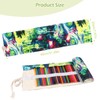 LOBVABA 72 Holes Canvas Pencil Wrap, Canvas Pencil Wrap, Large