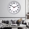 Rulart Wall Clock Battery Operated Bedroom - Modern Kitchen Small