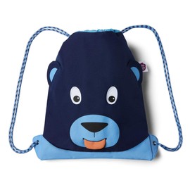 Affenzahn Unisex Children's Bear Sports Bag, Blue, 28.5 x 36.5 x 0.5 cm (W x H x D)