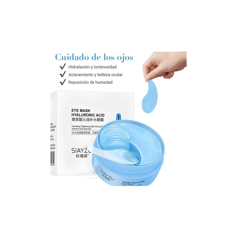 2pcs Parches Hydrogel Contorno Ojos Acido Hialuronico