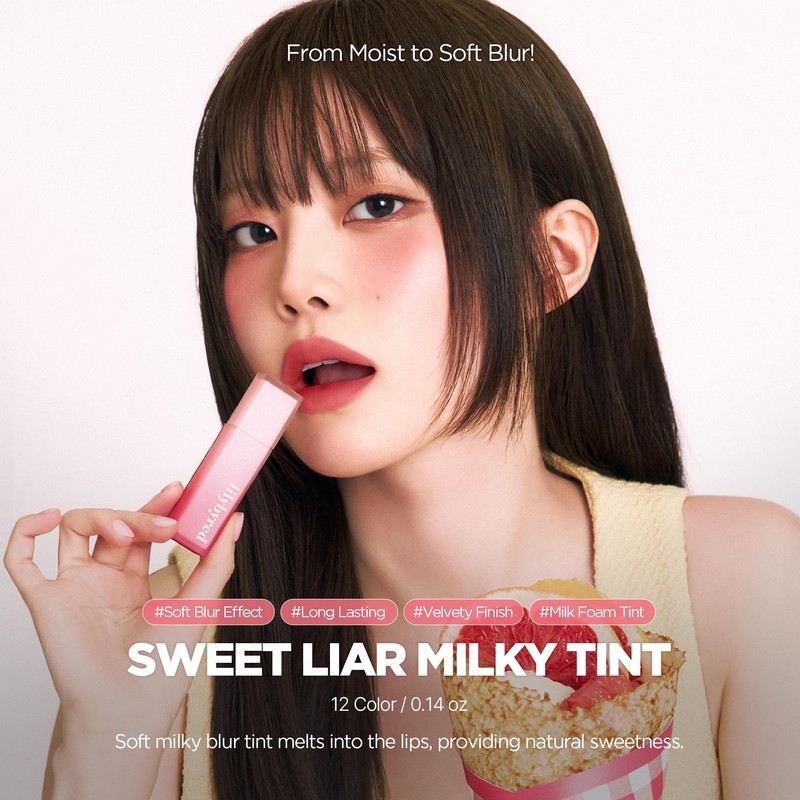 Lilybyred #11 Cherry Apple Parfait Sweet Lier, Milky Tint, 8