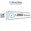 Avery Two-Tone Durable 3 Ring Binder, 1 Inch Slant Rings,