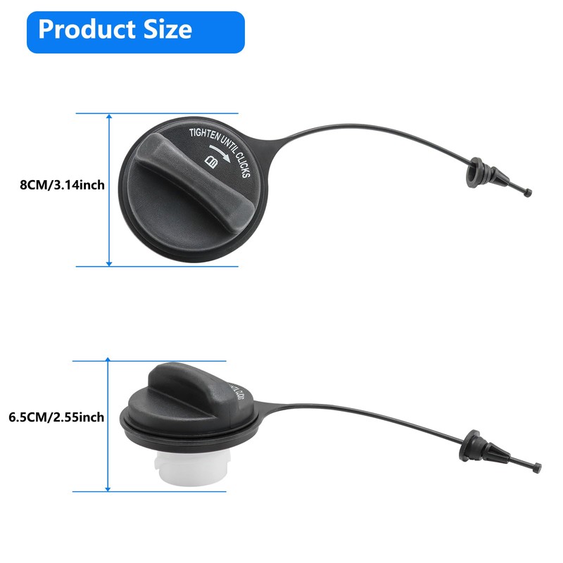 Tapa de gas y tapa de combustible FC1061 compatible con