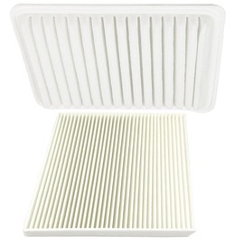 17801-0H050 87139-07010 Engine Air Filter Cabin Air Filter Kit Replacement for Toyota Camry 2007-2017 2.4L 2.5L Venza 2009-2017 2.7L L4 Replaces A35649 CF10285