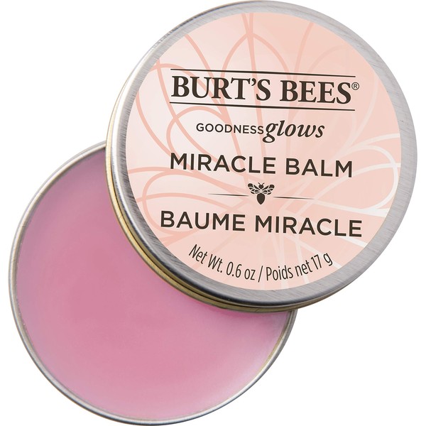 Burt's Bees 100% Natural Origin Goodness Glows Miracle Balm, Hydrates and Softens Dry Skin From Head To Toe, 0.6 Ounce Tin