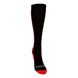 Crazy Socks with Ladybugs Over the Calf (Black/Red, Large)