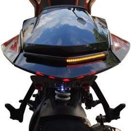 Super Duke R Rear LED Turn Signals Light Bar to Fit KTM 1290 2014-2017(Smoked (Includes Tag Mount))