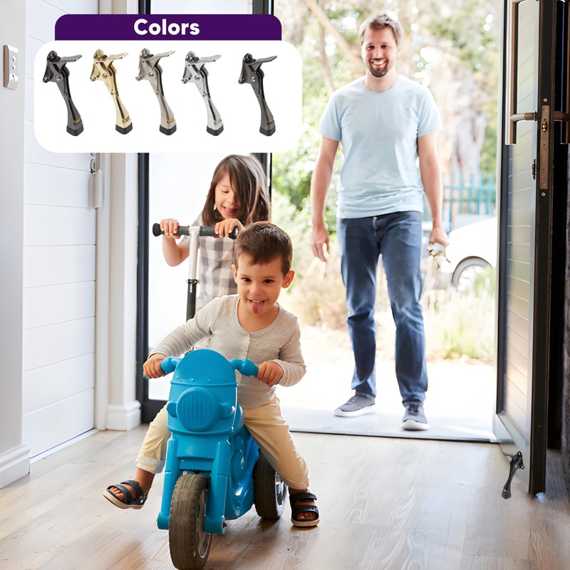 HOME&I Easy Pedal Kick Down Door Stop Stopper Easy Step