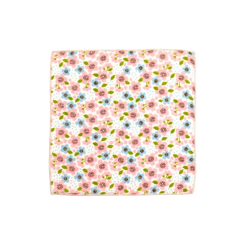 Hamamonyo Washed Towel Handkerchief, Loving Cherry Blossoms