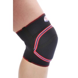 TSM Sportbandage Kniebandage mit Polster Pro kurz, XL, 3557, Schwarz