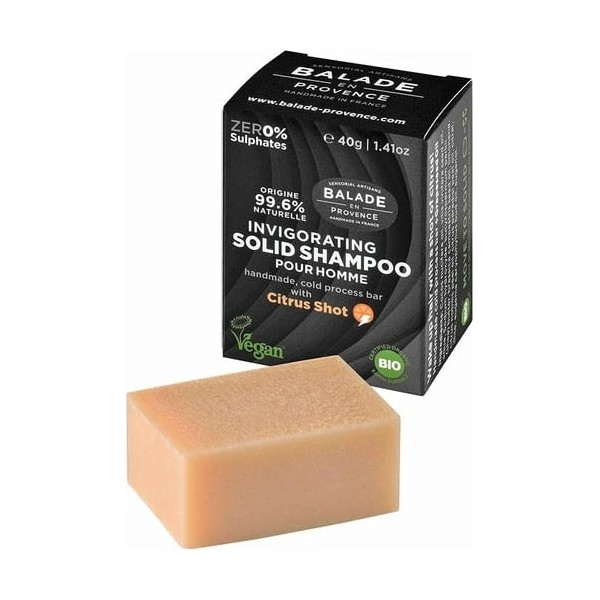 Balade en Provence Homme Invigorating Solid Shampoo, 40 g