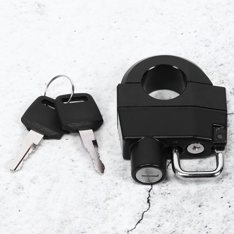 25mm 1in Motorcycle Handlebars Helmet Lock Anti Theft Security Padlock