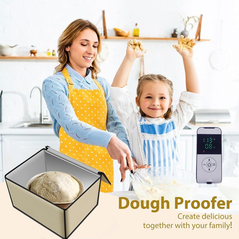 Versatile Dough Proofer Warming Box Adjustable Temperature Timer Control Bread