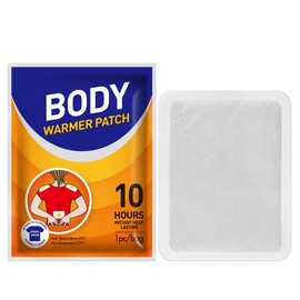 10 Count Adhesive Heat Patches for Neck, Knee, Upper or Lower Back, Air-Activated Heat Therapy Pads for Stiffness, Sprains, and More, Stick to Clothing, 5x3.7 in