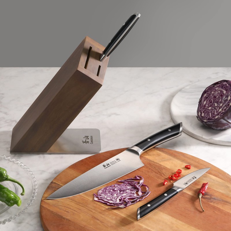 Cangshan HELENA Series German Steel Forged, HUA Knife Block Set