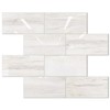 STICKGOO Subway Tile Peel and Stick Backsplash, Glossy Light Brown