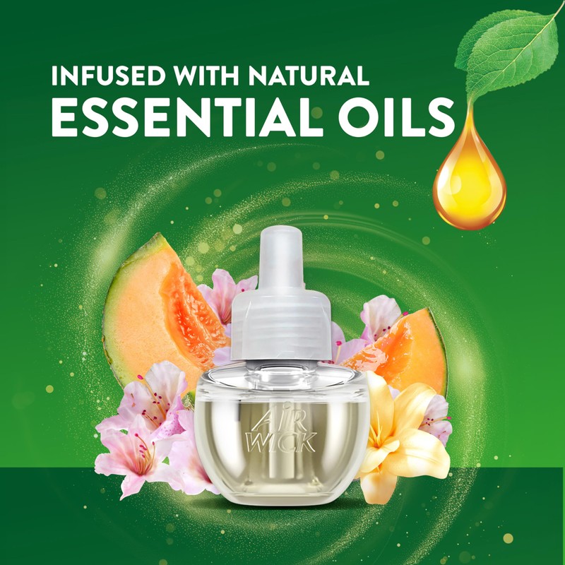 Air Wick Plug In Scented Oil Refill,Summer Delights, 10 ct