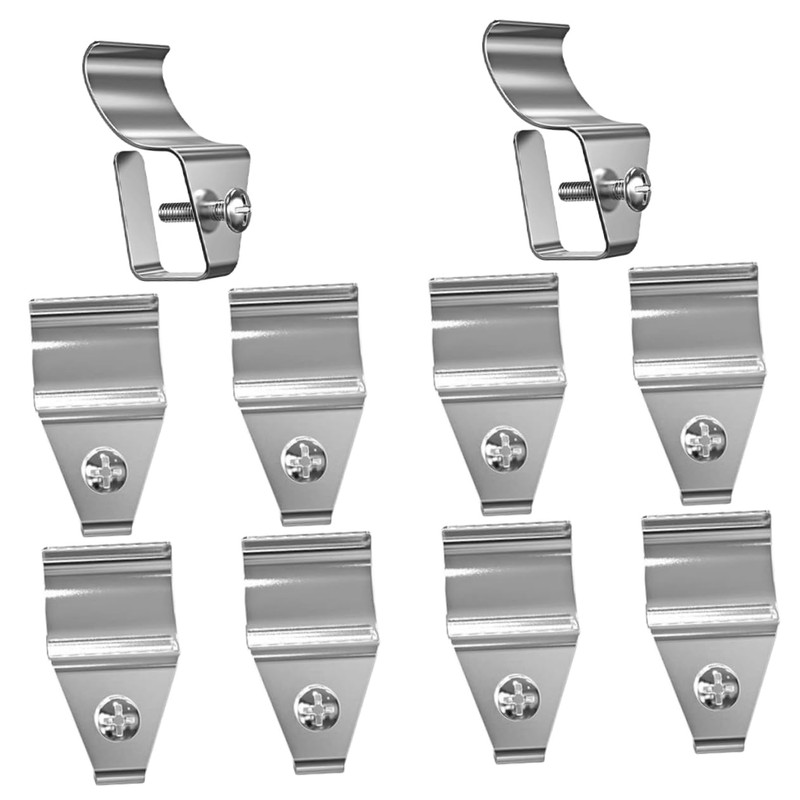 TEHAUX 20pcs Vinyl Siding Hooks Easy Install No- for Outdoor