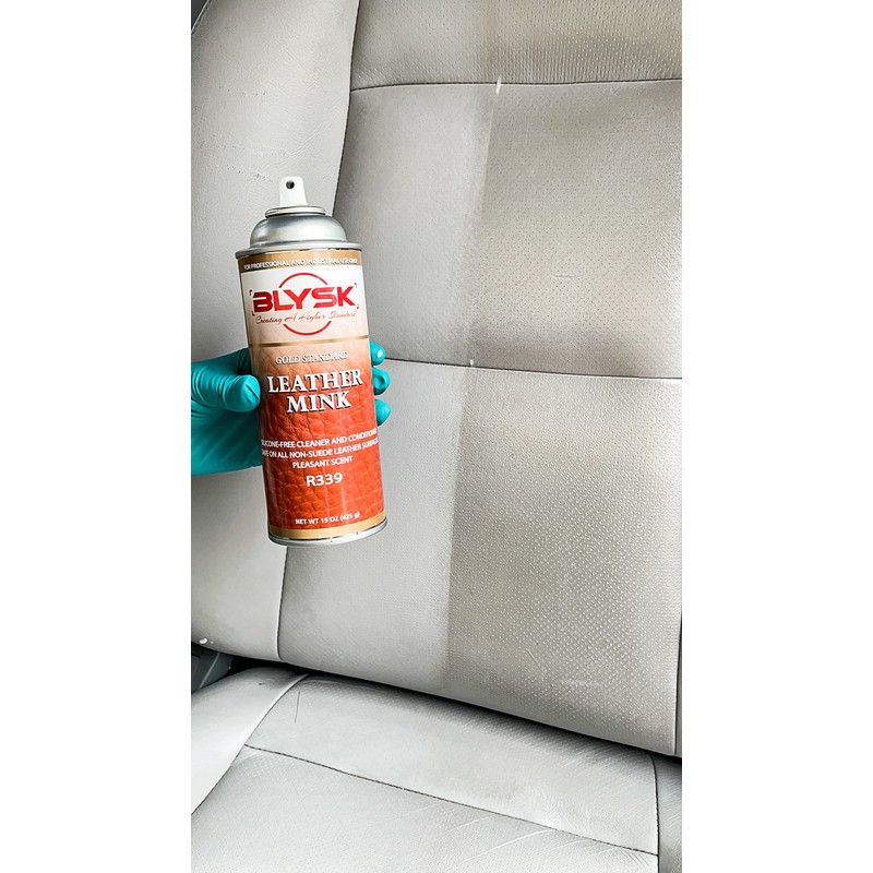 Blysk Leather Mink Aerosol Upholstery Cleaner and Protactant 15 oz